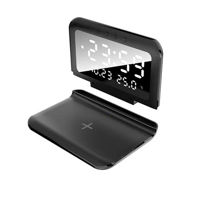 Bezprzewodowa stacja ładująca z zegarem