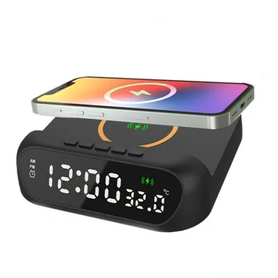 Bezprzewodowa stacja ładowania telefonu z zegarem